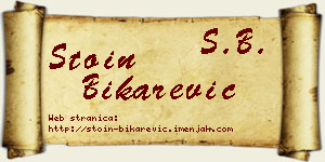 Stoin Bikarević vizit kartica